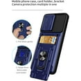 thumbnail image 6 of Case for Samsung Galaxy A13 5G with Card Holder, Heavy Duty Protection Phone Case with Magnetic Ring Kickstand Slide Camera Cover for Samsung Galaxy A13 5G      Red, 6 of 9