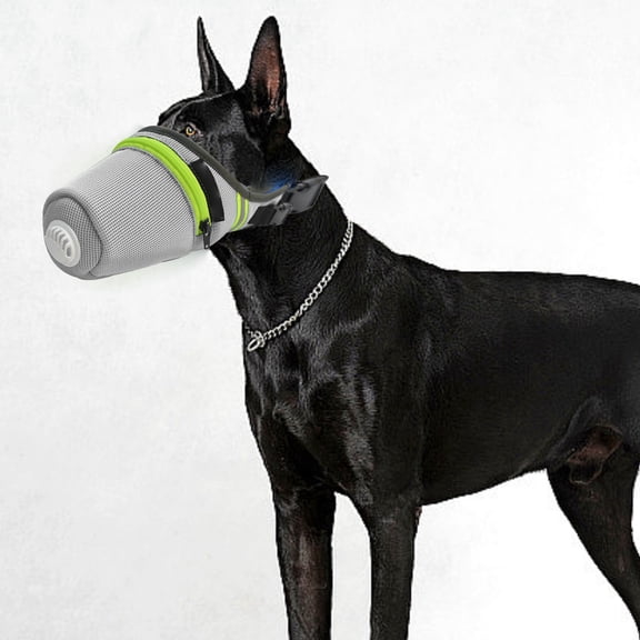 Dog Respirator Mask, Breathable Air Filter Dog Muzzle, Adjustable Mesh Dog Face Cover, For Small Large Dogs Outdoor Walking-S