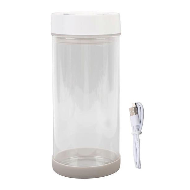 Electric Vacuum Jar Glass Sealed Storage Organizer for Tea Coffee Nuts for Kitchen with Built-in Battery 1350ml