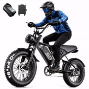 ASKGO S9 Electric Bike for Adults, 750W Rated Motor, 48V 20Ah Removable Battery, 16" Tire, off-road, 25MPH, 65 Miles Range, Ages 16+, UL2849 Certified