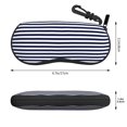 thumbnail image 3 of Zufioo Navy Blue And White Stripes Print Sunglasses Case Tactical Zipper Sunglasses Carrying Case for Men Women, 3 of 6