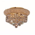 thumbnail image 3 of Araña Elegant Lighting 1800F10G/RC Dorada de 3 Luces 25x18 cm, 3 of 3
