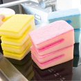 thumbnail image 4 of Household U-shape Wrapped Sponges Dishwashing Sponges Scouring Pad for Washing Dishes Kitchen, 4 of 5