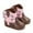 Pink, variant on XIMIN Toddler Infant Boys and Girls Leather Soft Sole Cowboy Boots Western Boots for Baby Newborn Prewalker Non Slip Shoes with Embroidery (0-3 Months, Pink)