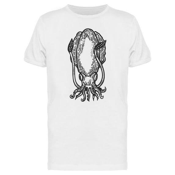 Sea Cuttlefish Sketch Tee Men's -Image by Shutterstock