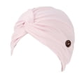 thumbnail image 1 of Minnieouse Paquete de 4 diademas de moda cómodas con botones, diademas elásticas de estilo musulmán de una sola capa para mujer Accesorio para el cabello Rosa claro Minnieouse AP008790-10B, 1 of 6