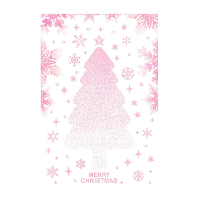 Pegatinas de de Navidad para ventana, mural de puerta DIY, materiales para manualidades, calcomanías para ventana, adhesivos estáticos para vent