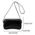 thumbnail image 2 of Bolso Hombro Vintage Mujeres Bolso Cuadrado Cuero Pequeño Cuero Retro (negro), 2 of 9