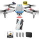 thumbnail image 2 of Cuadricóptero RC Avión con carga USB FPV Drones para niños y niñas (gris 3 batería 2 cámara), 2 of 9