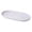 White, variant on Yellow Non Slip Serving Tray Rectangular Plastic Food Tray with Wood Grain Texture Lightweight Tea Coffee Snack Dessert Tray for Kitchen Café Restaurant Home Dining 9.5x5.1 In