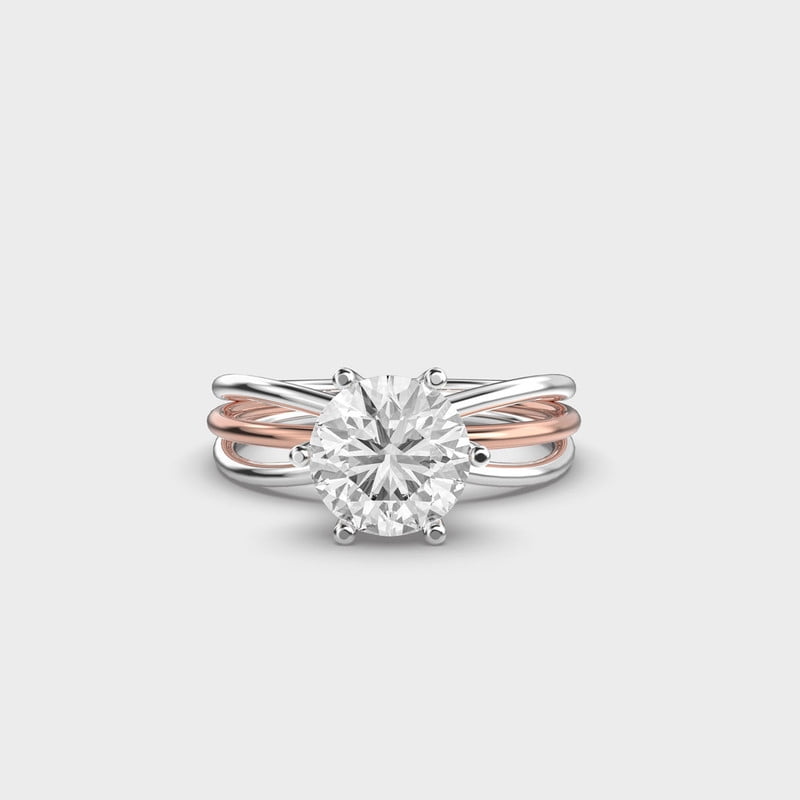1 Carat Luxurious IGI Certified Lab Grown Diamond Anniversary Ring Solid 18K White Gold | Round Cut Solitaire Diamond Rings for Women | Size 10 Diamond-Capitals