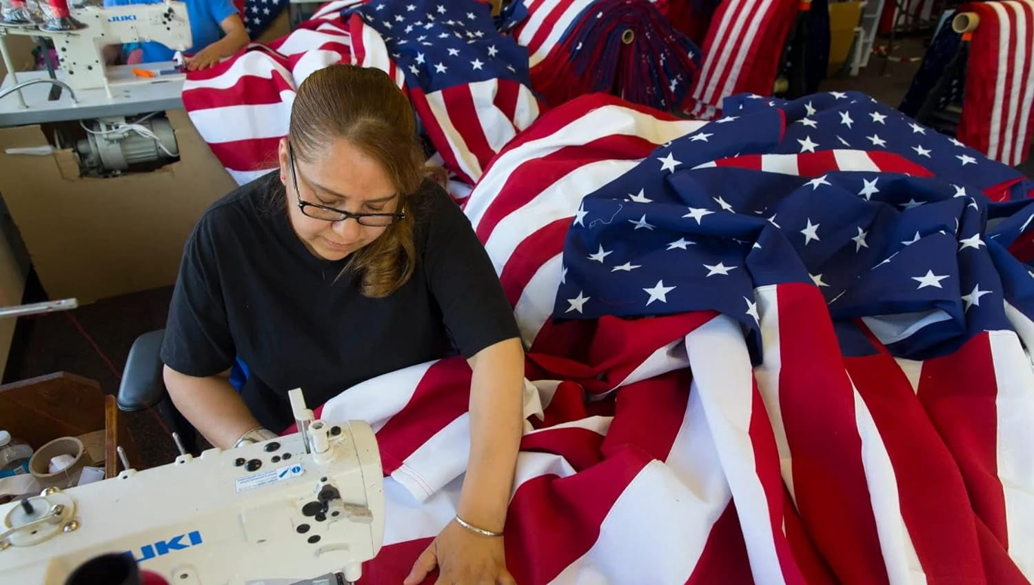 American Flag 6x10ft. Premium Large US Flag 6x10 ft 420D Nylon  Embroidered Stars and Sewn Stripes - Display with Pride Proudly