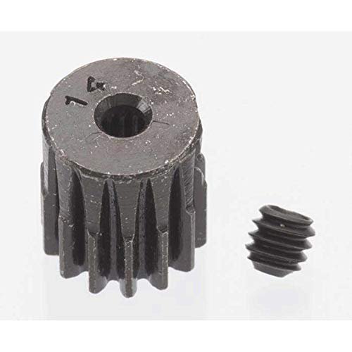 Robinson Racing Products 0.5 Module Hard Blackened Steel Mini Pinion 2mm, 14T, RRP1814 Robinson Racing 461212654366