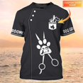 thumbnail image 1 of Camiseta de moda de verano para hombre, camisa con nombre impreso en 3D, ropa informal Unisex, uniforme de aseo, DW147Adult size M Gao Jinjia LED, 1 of 2