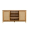 thumbnail image 6 of Better Homes & Gardens Springwood Cane TV Stand for TV's up to 65", Light Honey Finish, 6 of 14