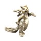 thumbnail image 4 of Estatua de ardilla de latón, adorno antiguo de ardilla, coleccionable, decoración de escritorio, escultura animal para hogar, escritorio, oficina,, 4 of 9