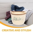 thumbnail image 3 of HAMPPLIES Cesta Hueca Beige De Plástico PP Para Escritorio Almacenamiento Y Organización Sencilla, 3 of 6