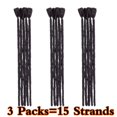 thumbnail image 2 of 3 Paquets d'Extension de Dreadlocks Faits à la Main Dreadlocks pour Hommes Mode Reggae Cheveux Style Hip-Hop Dreadlocks Synthétiques Cheveux pour Hommes Noir Foncé 12”-75 g, 2 of 6