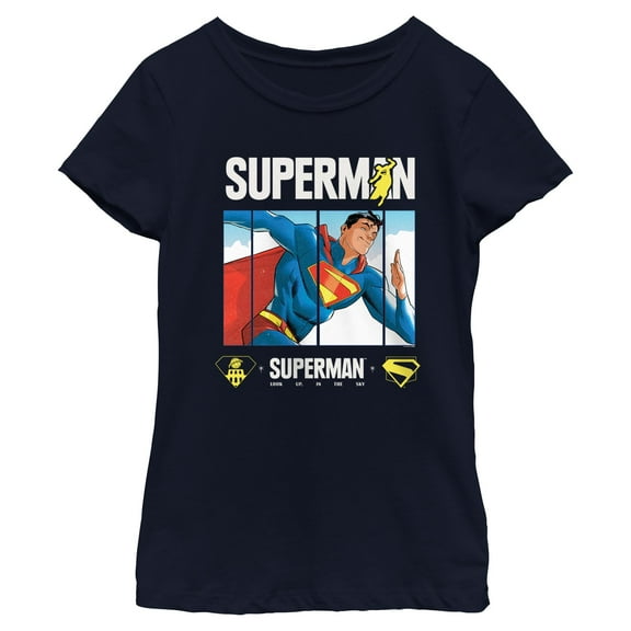Girls Superman Fast Hero T Shirt