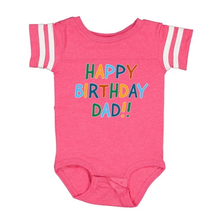 

Inktastic Happy Birthday Dad!! Gift Baby Boy or Baby Girl Bodysuit