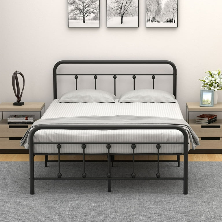 Walmart bed frame no box spring outlet