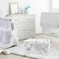 thumbnail image 3 of Watercolor Floral Lavender Purple and Grey Storage Fabric Toy Box by Sweet Jojo Designs, 3 of 4