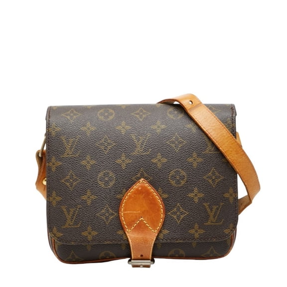 Pre-Owned Louis Vuitton Monogram Cartesiere MM Crossbody Shoulder Bag M51253 Brown... (Fair)