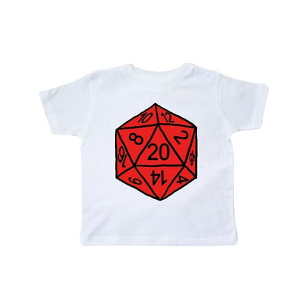 

Inktastic Red 20 Sided Dice Gift Toddler Boy or Toddler Girl T-Shirt