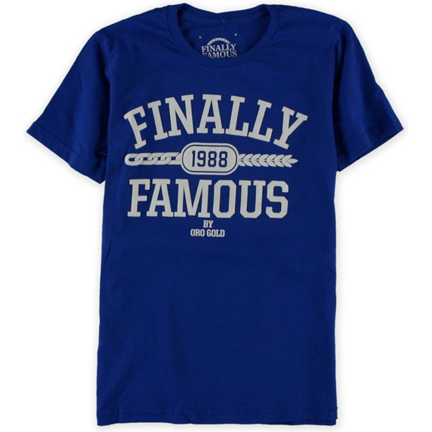 Ecko Unltd. Camiseta con adornos de fieltro para hombre, azul, pequeña