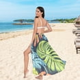 thumbnail image 5 of Women Sarong Wraps Palm Leaf-e5 Swimsuit Beach Pareo Bikini Coverups Skirt M, 5 of 7