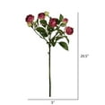 thumbnail image 2 of Vickerman 20.5'' Artificial Tea Rose Spray. Includes 3 sprays per pack., 2 of 3