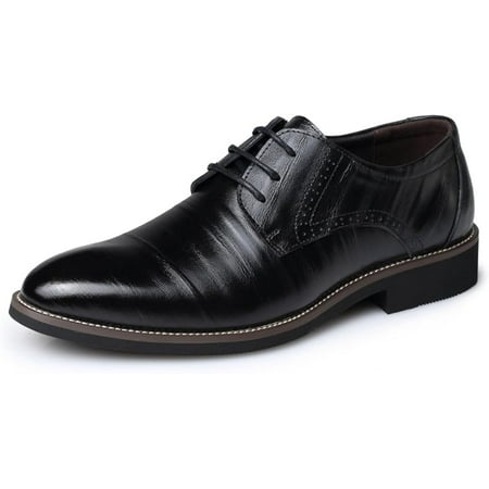 Men s Gradient Toe Dress Shoes Oxford Shoes Formal Pointed Lace Up Casual Business Suit Tuxedo Shoes for Men