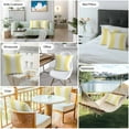 thumbnail image 6 of Lemon Yellow White Gradient Outdoor Pillow Covers Pack of 2 Simple Pattern Waterproof Throw Pillow Covers Decorative Cushion Cases for Patio Garden Tent Balcony Couch 26x26 inch, 6 of 8
