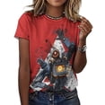 thumbnail image 3 of Apex Legends Pathfinder Womens T-Shirt Round Neck Short Sleeve Tee Shirts Summer Breathable Tops Blouse 4XL, 3 of 8