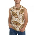 thumbnail image 2 of Lsque Corn 5 Print Men's Cotton Blend Sleeveless Muscle Shirts (S-3XL)- Moisture Wicking, Odor Protection, UPF 30+,3X-Large, 2 of 8