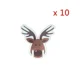 thumbnail image 3 of 10/20/30 piezas de tarjeta de taza de Navidad, gorro de Papá Noel, decoración de copas de vino, adornos de Navidad, regalo de Año Nuevo, decoraciones navideñas, 3 of 5