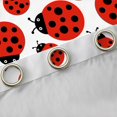 Red Rose Bug Erosebridal Bug Ladybug Blackout Curtains Set of 2 (52x84 Each),Nature ...