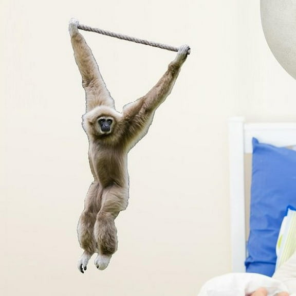 Wallhogs Swinging Monkey Cutout Wall Decal