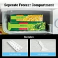 thumbnail image 3 of Igloo 1.6 cu ft Mini Refrigerator, Single Door Mini Fridge With Freezer, White, 3 of 6