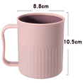 thumbnail image 2 of coffee cup 4-piece set, plastic coffee cup set, non-breakable plastic coffee cup, with handle, BPA-free, reusable plastic cup (dishwasher safe), 2 of 5