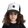 thumbnail image 2 of PAYOHTO Kids Humming Bird and Flowers Embroidery Baseball Hat Back Adjustable Mesh Breathable Hats Black Trucker Cap Outdoor Fishing Sun Caps for Boys or Girls ages 4-10, 2 of 9