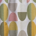 thumbnail image 4 of DESIGN ART Designart 'Vintage Circular Design I' Mid-CenturyCurtain Single Panel 52 in. wide x 84 in. high - 1 Panel 84 Inches, 4 of 5