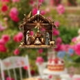 thumbnail image 6 of AuroraX Mini Nativity Scene Sets for Car Decor,Acrylic Vintage Hanging 2 Pcs Ornament Outdoor Christmas Decor, 6 of 8