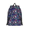 thumbnail image 3 of Daiia Underwater Animals Vintage Canvas Backpack for Men and Women ,Hiking Backpack,Travel Laptop Bag for School,Large Capacity Backpack-Small, 3 of 8