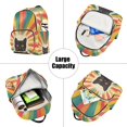 thumbnail image 5 of FORMRS Mini Backpack Purse for Women Travel Daypack Casual Shoulder Bag, Colorful Black Cat, 5 of 7