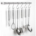 thumbnail image 3 of 10 Pcs S Hooks, 12cm Large S Shaped Hooks Stainless Steel Heavy Duty Utensil Pan Metal S Hook For Hanging At Kitchen Bathroom Bedroom Living Room And, 3 of 4