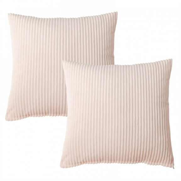 AUQ 2Pcs Decorative Pillow Covers Smooth Zipper Pillow Covers 20X20 Easy Cleaning Pillow Covers Style1