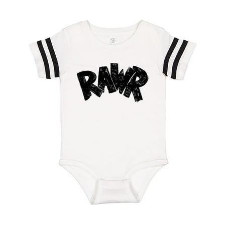 

Inktastic Rawr Distressed Text in Black Gift Baby Boy or Baby Girl Bodysuit