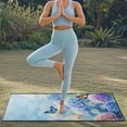 thumbnail image 4 of Xixirimido Colorful Hydrangea Butterfly Print Universal Car Towel Seat Cover for Post Gym Workout Swimming Running Soft Breathable Automotive Front Seat Protector Car Accessories, 4 of 8