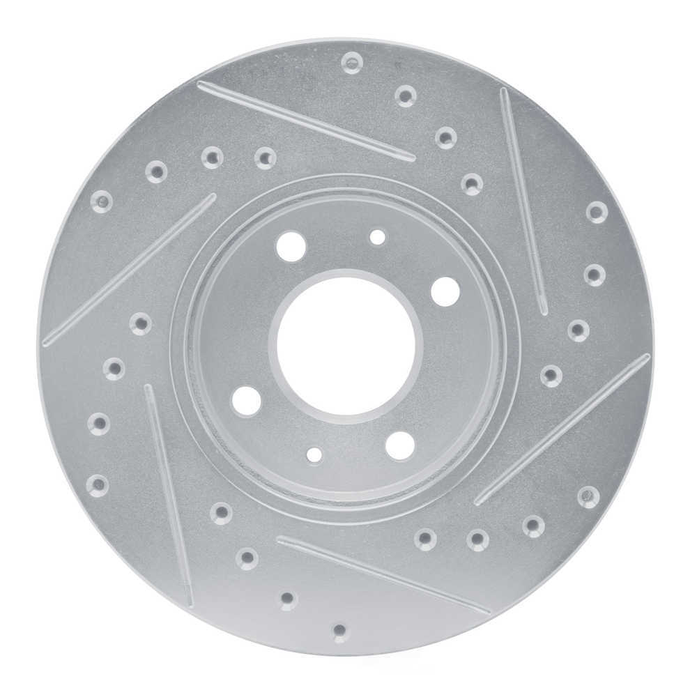 Dynamic Friction Company 631-67041L DFC Brake Rotor - Drilled And Slotted - Silver